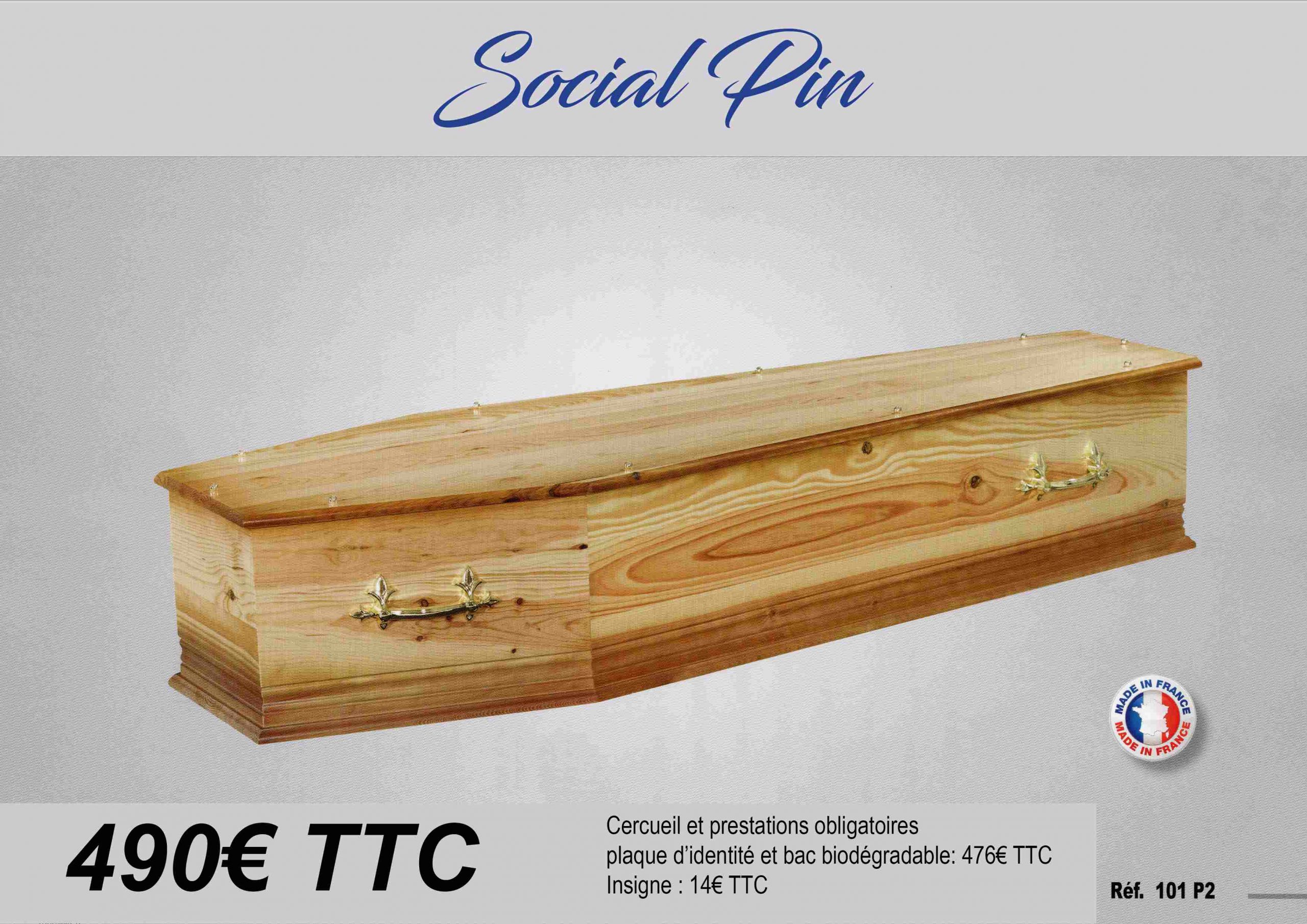 Cercueil Social Pin